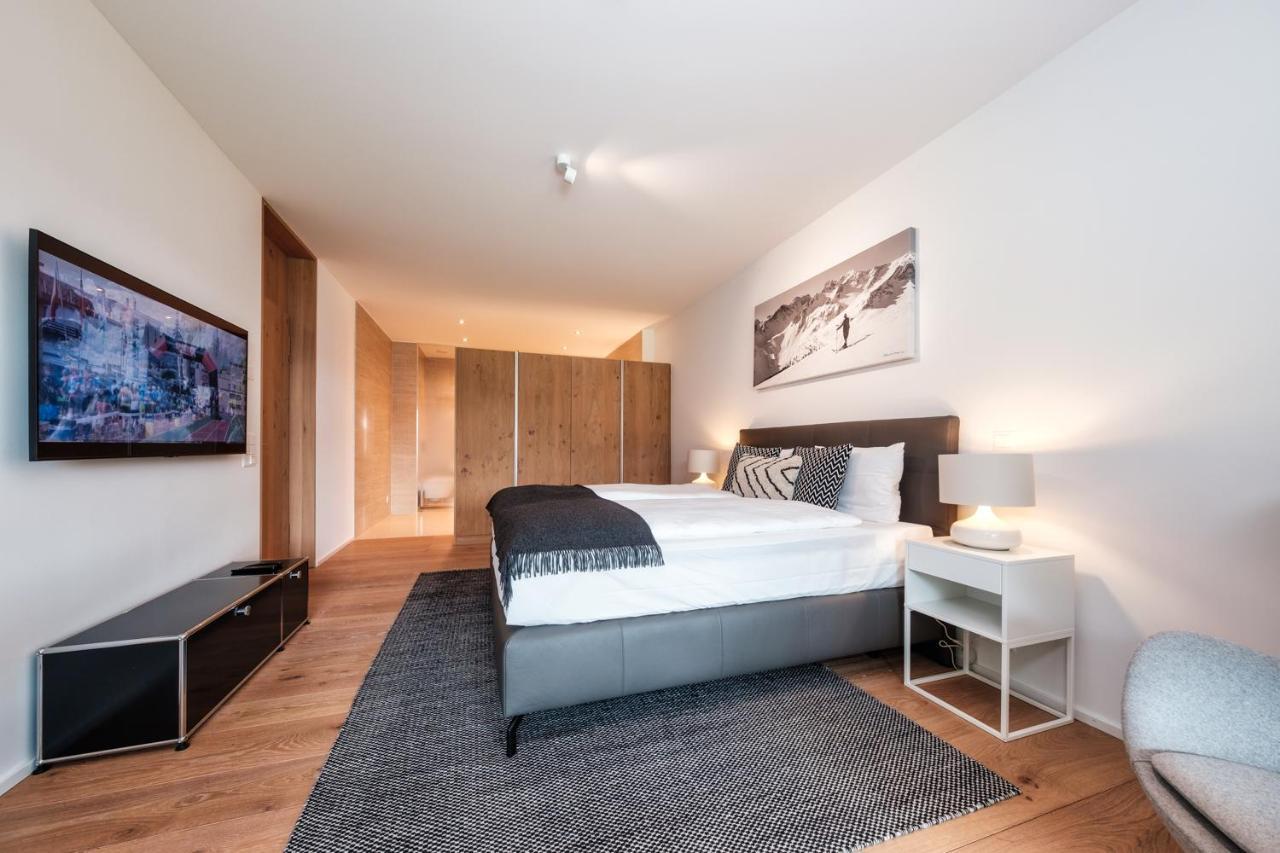 Luxury Panorama Apartment With Alpengold Spa Access Davos Eksteriør billede