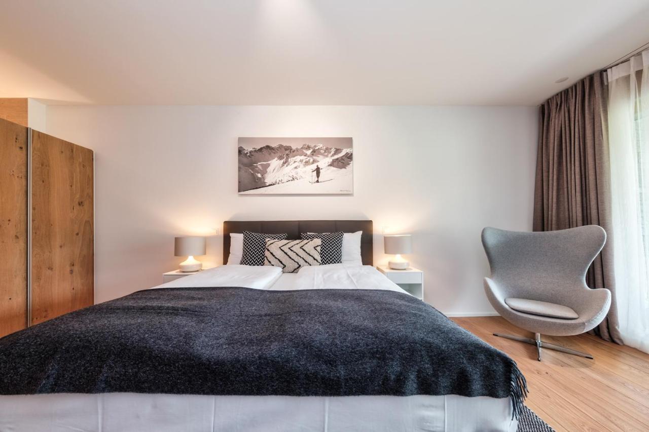 Luxury Panorama Apartment With Alpengold Spa Access Davos Eksteriør billede