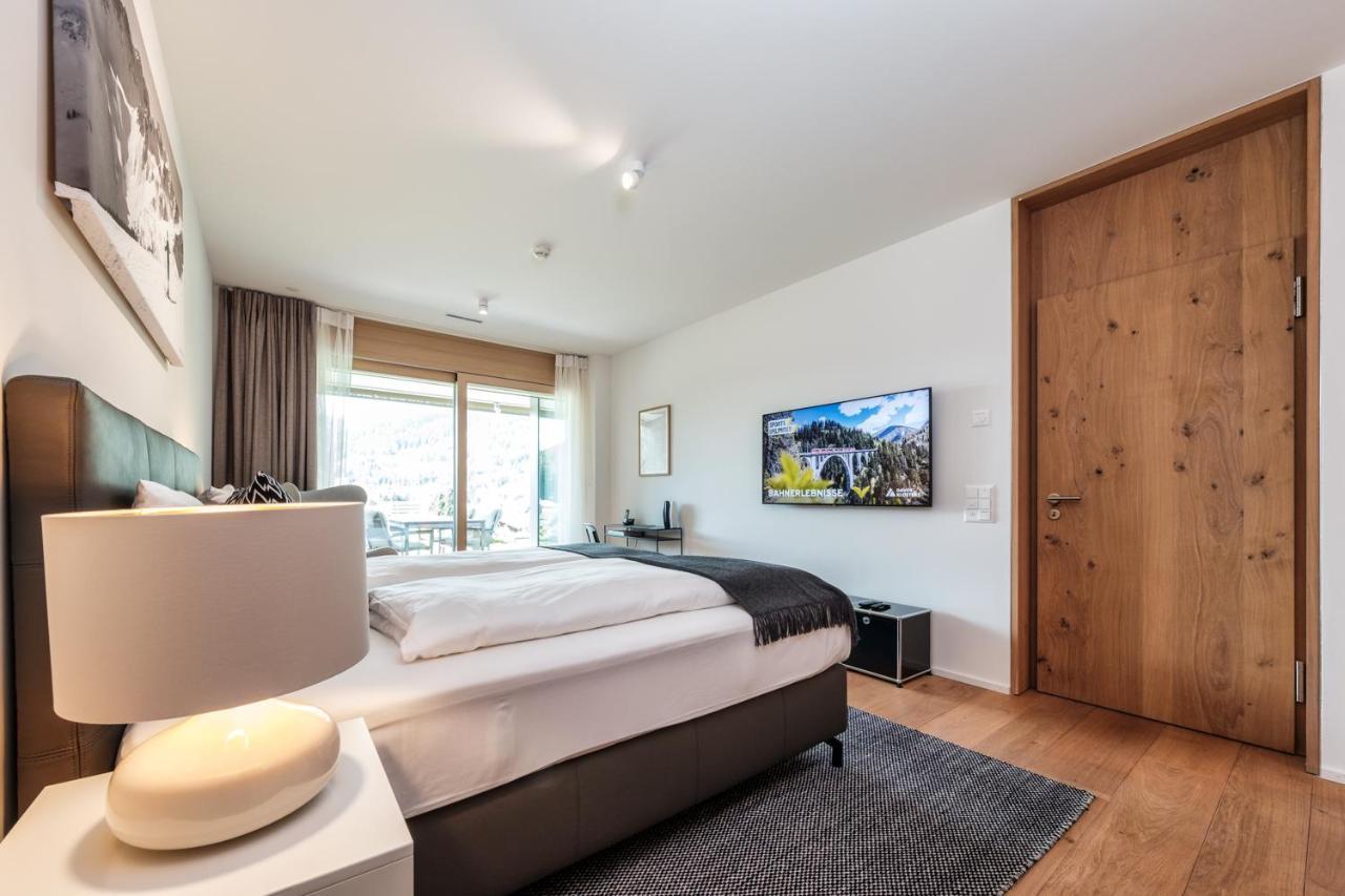 Luxury Panorama Apartment With Alpengold Spa Access Davos Eksteriør billede