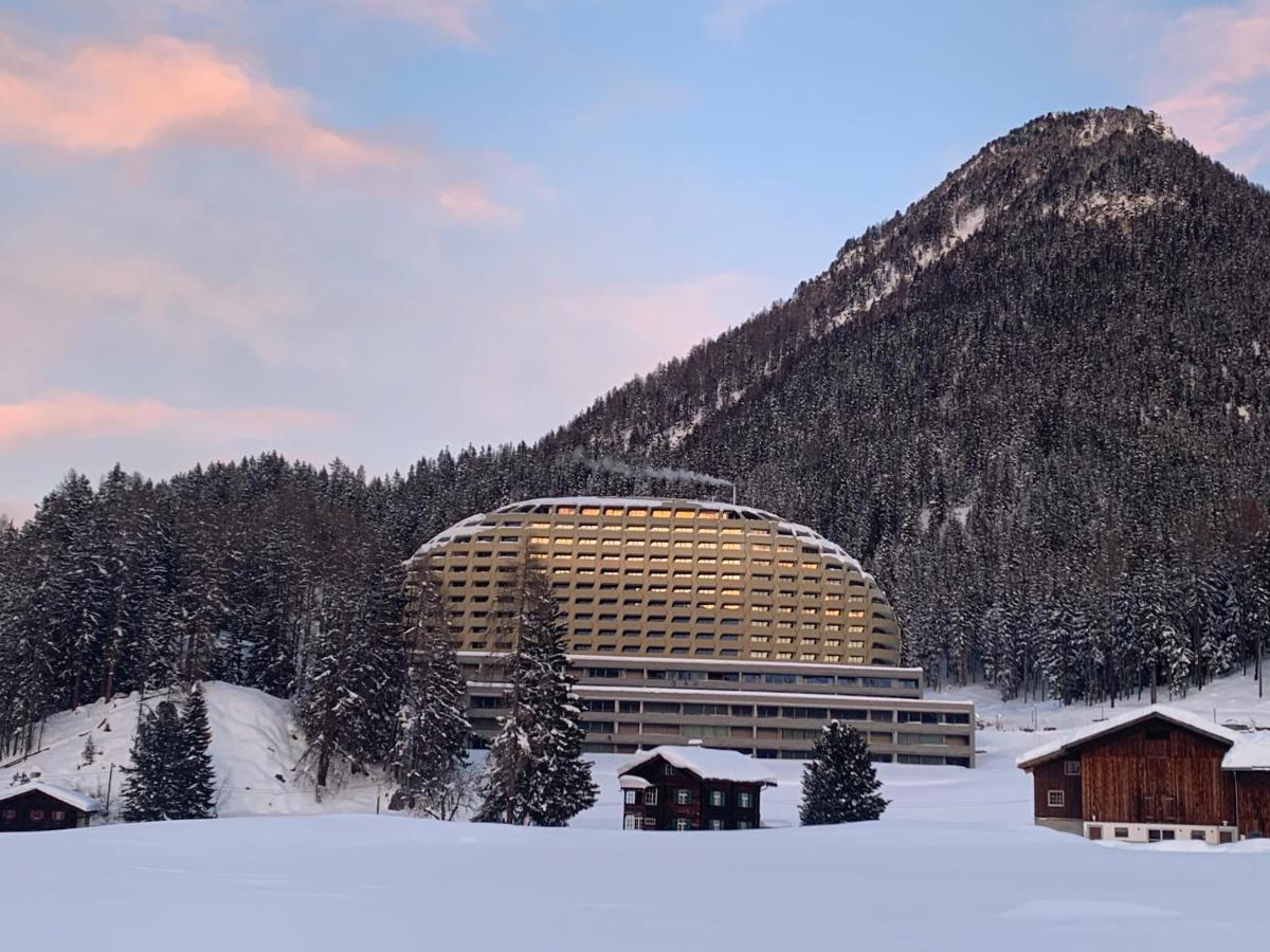 Luxury Panorama Apartment With Alpengold Spa Access Davos Eksteriør billede